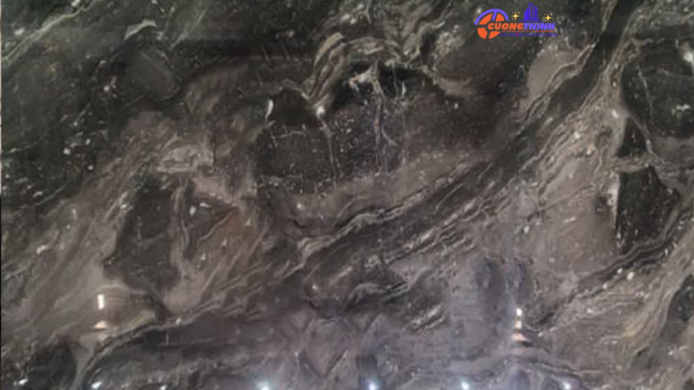 10.Đá Marble Đen vân gỗ ITALYA