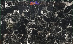5.Đá Marble Black- ice -flower